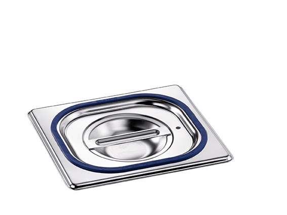 GN-Deckel 1/6 GN mit Formschlussdichtung, Edelstahl